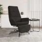 vidaXL Relaxsessel mit Fußstütze Schwarz Samt vidaXL Relaxsessel mit Fußstütze Schwarz Samt