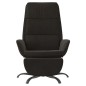 vidaXL Relaxsessel mit Fußstütze Schwarz Samt vidaXL Relaxsessel mit Fußstütze Schwarz Samt