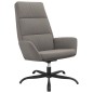 vidaXL Relaxsessel mit Hocker Hellgrau Samt vidaXL Relaxsessel mit Hocker Hellgrau Samt
