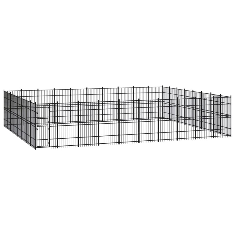 vidaXL Outdoor-Hundezwinger Stahl 73,73 m² vidaXL Outdoor-Hundezwinger Stahl 73,73 m²