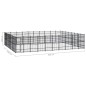 vidaXL Outdoor-Hundezwinger Stahl 73,73 m² vidaXL Outdoor-Hundezwinger Stahl 73,73 m²