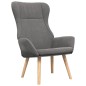vidaXL Relaxsessel mit Hocker Hellgrau Stoff vidaXL Relaxsessel mit Hocker Hellgrau Stoff