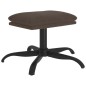 vidaXL Relaxsessel mit Hocker Dunkelgrau Mikrofasergewebe vidaXL Relaxsessel mit Hocker Dunkelgrau Mikrofasergewebe