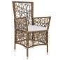 vidaXL 3-tlg. Garten-Essgruppe Poly Rattan Braun vidaXL 3-tlg. Garten-Essgruppe Poly Rattan Braun