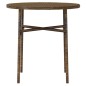vidaXL 3-tlg. Garten-Essgruppe Poly Rattan Braun vidaXL 3-tlg. Garten-Essgruppe Poly Rattan Braun