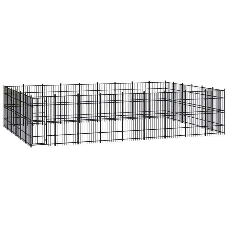 vidaXL Outdoor-Hundezwinger Stahl 49,77 m² vidaXL Outdoor-Hundezwinger Stahl 49,77 m²
