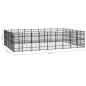 vidaXL Outdoor-Hundezwinger Stahl 49,77 m² vidaXL Outdoor-Hundezwinger Stahl 49,77 m²