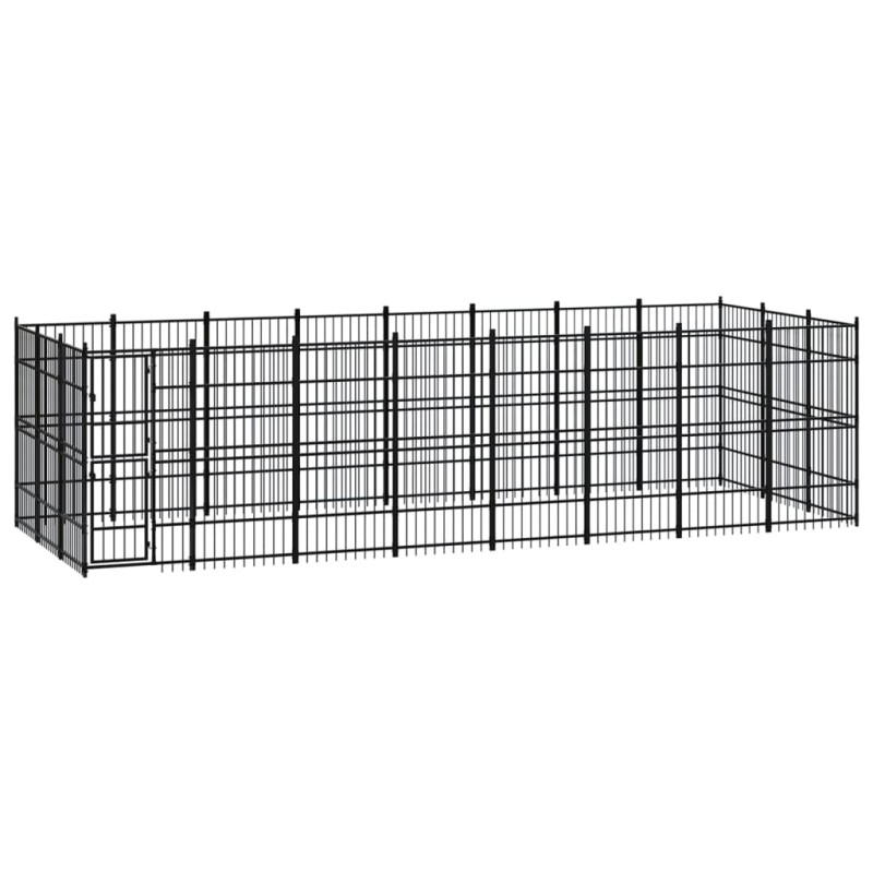 vidaXL Outdoor-Hundezwinger Stahl 22,12 m² vidaXL Outdoor-Hundezwinger Stahl 22,12 m²