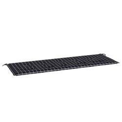 vidaXL Gartenbank-Auflage Schwarz Karomuster 150x50x3 cm Oxford-Gewebe