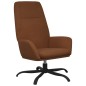vidaXL Relaxsessel mit Hocker Braun Mikrofasergewebe vidaXL Relaxsessel mit Hocker Braun Mikrofasergewebe