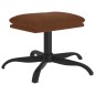 vidaXL Relaxsessel mit Hocker Braun Mikrofasergewebe vidaXL Relaxsessel mit Hocker Braun Mikrofasergewebe
