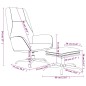 vidaXL Relaxsessel mit Hocker Braun Mikrofasergewebe vidaXL Relaxsessel mit Hocker Braun Mikrofasergewebe