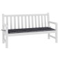 vidaXL Gartenbank-Auflage Schwarz Karomuster 150x50x3 cm Oxford-Gewebe vidaXL Gartenbank-Auflage Schwarz Karomuster 150x50x3 cm Oxford-Gewebe