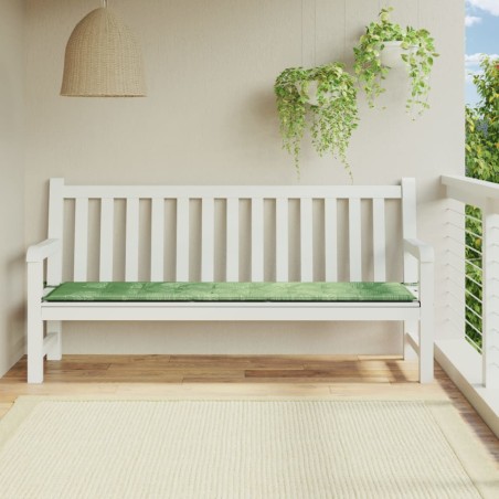 vidaXL Gartenbank-Auflage Blattmuster 200x50x3 cm Stoff