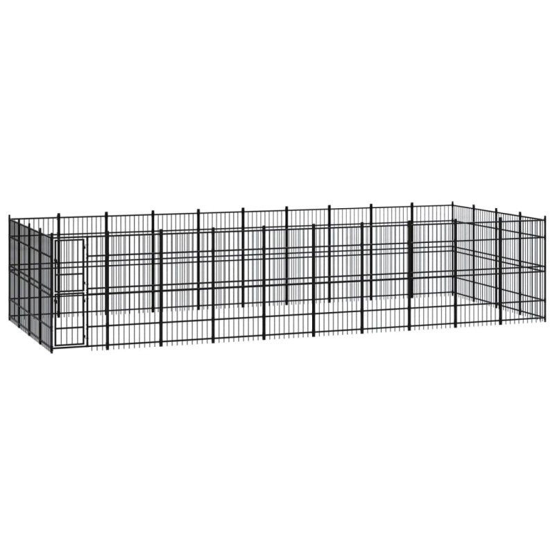 vidaXL Outdoor-Hundezwinger Stahl 36,86 m² vidaXL Outdoor-Hundezwinger Stahl 36,86 m²