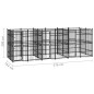 vidaXL Outdoor-Hundezwinger Stahl 11,06 m² vidaXL Outdoor-Hundezwinger Stahl 11,06 m²