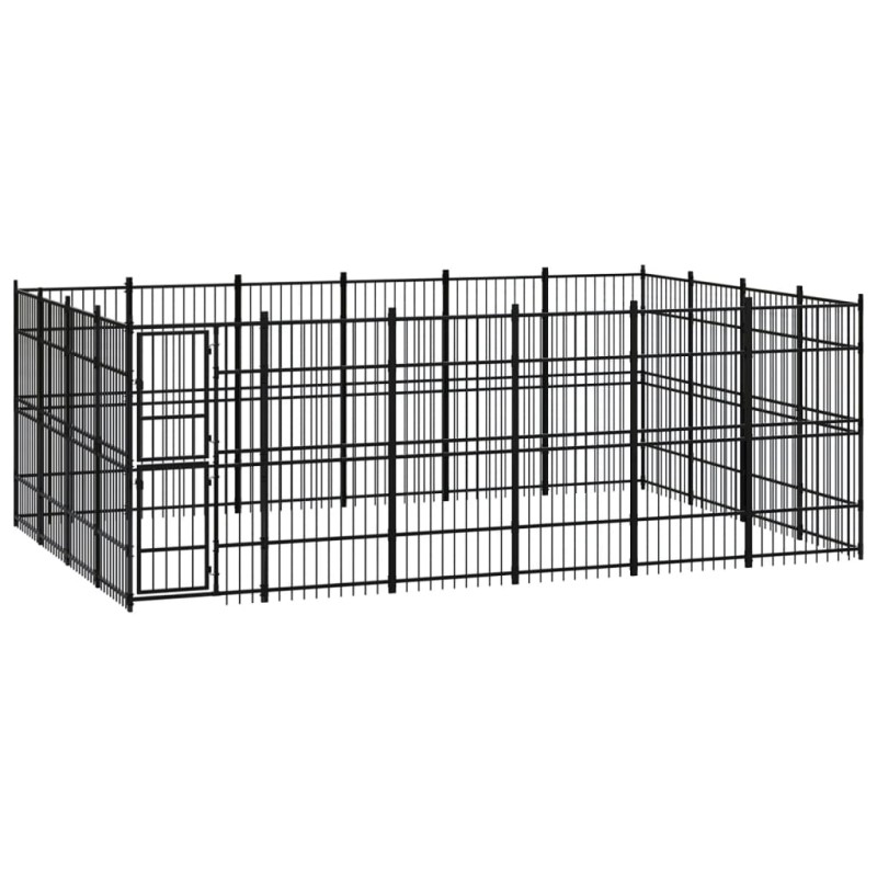 vidaXL Outdoor-Hundezwinger Stahl 22,12 m² vidaXL Outdoor-Hundezwinger Stahl 22,12 m²