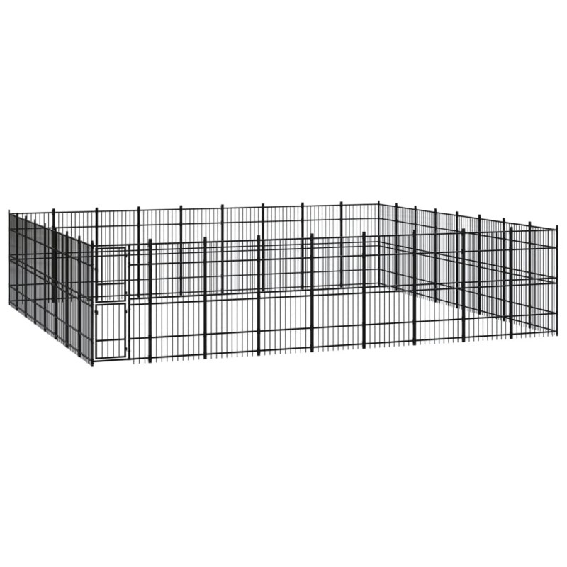 vidaXL Outdoor-Hundezwinger Stahl 66,36 m² vidaXL Outdoor-Hundezwinger Stahl 66,36 m²