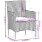 vidaXL 3-tlg. Garten-Essgruppe Poly Rattan Schwarz vidaXL 3-tlg. Garten-Essgruppe Poly Rattan Schwarz