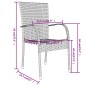 vidaXL 3-tlg. Garten-Essgruppe Poly Rattan Braun vidaXL 3-tlg. Garten-Essgruppe Poly Rattan Braun