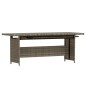 vidaXL 3-tlg. Garten-Lounge-Set mit Kissen Poly Rattan Grau vidaXL 3-tlg. Garten-Lounge-Set mit Kissen Poly Rattan Grau