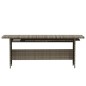 vidaXL 3-tlg. Garten-Lounge-Set mit Kissen Poly Rattan Grau vidaXL 3-tlg. Garten-Lounge-Set mit Kissen Poly Rattan Grau