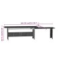 vidaXL 3-tlg. Garten-Lounge-Set mit Kissen Poly Rattan Grau vidaXL 3-tlg. Garten-Lounge-Set mit Kissen Poly Rattan Grau