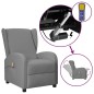 vidaXL Ohrensessel mit Massagefunktion Aufstehhilfe Grau Kunstleder vidaXL Ohrensessel mit Massagefunktion Aufstehhilfe Grau Kunstleder