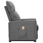 vidaXL Massagesessel mit Aufstehhilfe Hellgrau Stoff vidaXL Massagesessel mit Aufstehhilfe Hellgrau Stoff