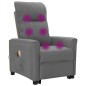 vidaXL Massagesessel mit Aufstehhilfe Hellgrau Stoff vidaXL Massagesessel mit Aufstehhilfe Hellgrau Stoff