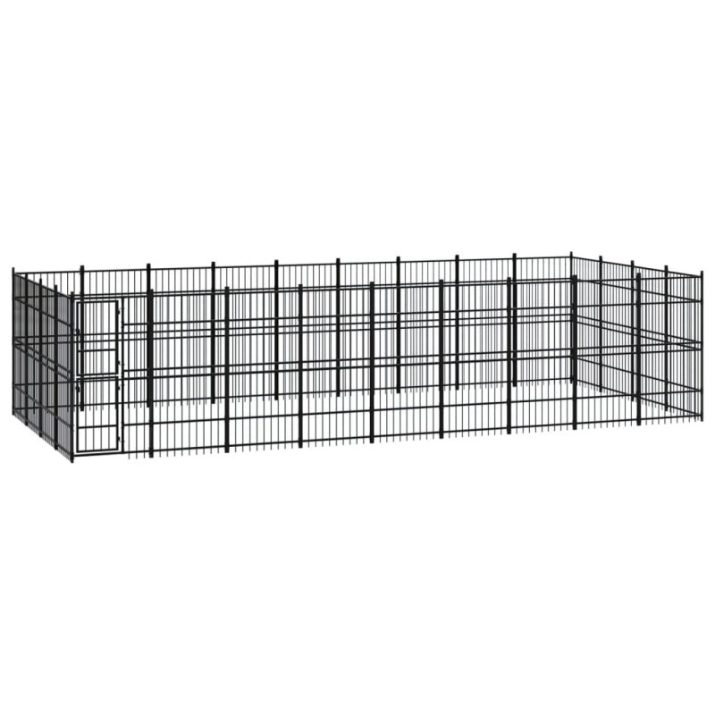 vidaXL Outdoor-Hundezwinger Stahl 33,18 m² vidaXL Outdoor-Hundezwinger Stahl 33,18 m²