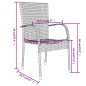 vidaXL 3-tlg. Garten-Essgruppe Poly Rattan Schwarz vidaXL 3-tlg. Garten-Essgruppe Poly Rattan Schwarz