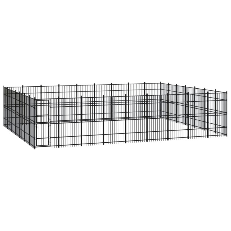vidaXL Outdoor-Hundezwinger Stahl 58,06 m² vidaXL Outdoor-Hundezwinger Stahl 58,06 m²