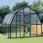vidaXL Gewächshaus mit Fundamentrahmen Anthrazit 9,53 m² Aluminimum vidaXL Gewächshaus mit Fundamentrahmen Anthrazit 9,53 m² Aluminimum