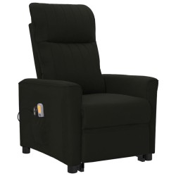 vidaXL Massagesessel mit Aufstehhilfe Schwarz Stoff