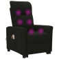 vidaXL Massagesessel mit Aufstehhilfe Schwarz Stoff vidaXL Massagesessel mit Aufstehhilfe Schwarz Stoff