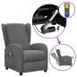 vidaXL Massagesessel mit Aufstehhilfe Hellgrau Stoff vidaXL Massagesessel mit Aufstehhilfe Hellgrau Stoff