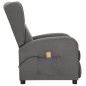 vidaXL Massagesessel mit Aufstehhilfe Hellgrau Stoff vidaXL Massagesessel mit Aufstehhilfe Hellgrau Stoff