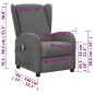 vidaXL Massagesessel mit Aufstehhilfe Hellgrau Stoff vidaXL Massagesessel mit Aufstehhilfe Hellgrau Stoff