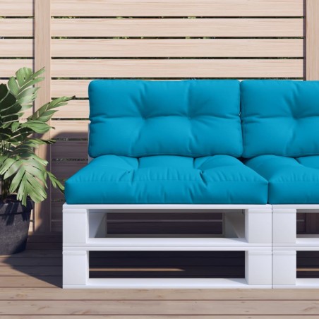 Palettenkissen Blau 80x40x12 cm Stoff