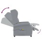 vidaXL Ohrensessel mit Massagefunktion Elektrisch Hellgrau Stoff vidaXL Ohrensessel mit Massagefunktion Elektrisch Hellgrau Stoff