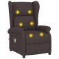 vidaXL Ohrensessel mit Massagefunktion Elektrisch Dunkelbraun Stoff vidaXL Ohrensessel mit Massagefunktion Elektrisch Dunkelbraun Stoff