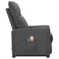 vidaXL Massagesessel mit Aufstehhilfe Dunkelgrau Stoff vidaXL Massagesessel mit Aufstehhilfe Dunkelgrau Stoff