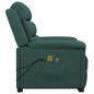 vidaXL Massagesessel mit Aufstehhilfe Dunkelgrün Samt vidaXL Massagesessel mit Aufstehhilfe Dunkelgrün Samt
