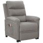vidaXL Massagesessel mit Aufstehhilfe Hellgrau Stoff vidaXL Massagesessel mit Aufstehhilfe Hellgrau Stoff