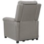 vidaXL Massagesessel mit Aufstehhilfe Hellgrau Stoff vidaXL Massagesessel mit Aufstehhilfe Hellgrau Stoff