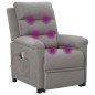 vidaXL Massagesessel mit Aufstehhilfe Hellgrau Stoff vidaXL Massagesessel mit Aufstehhilfe Hellgrau Stoff