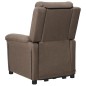 vidaXL Massagesessel mit Aufstehhilfe Taupe Stoff vidaXL Massagesessel mit Aufstehhilfe Taupe Stoff