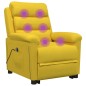 vidaXL Massagesessel mit Aufstehhilfe Gelb Samt vidaXL Massagesessel mit Aufstehhilfe Gelb Samt