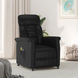 vidaXL Massagesessel Elektrisch Schwarz Kunstleder